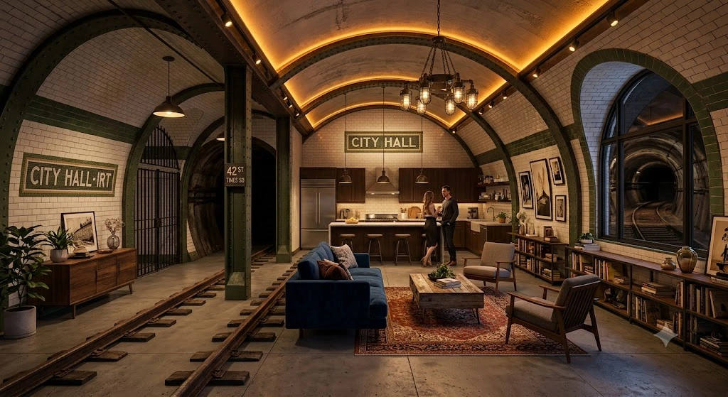 The Abandoned NYC Subway Station Turned Into a $2M Apartment