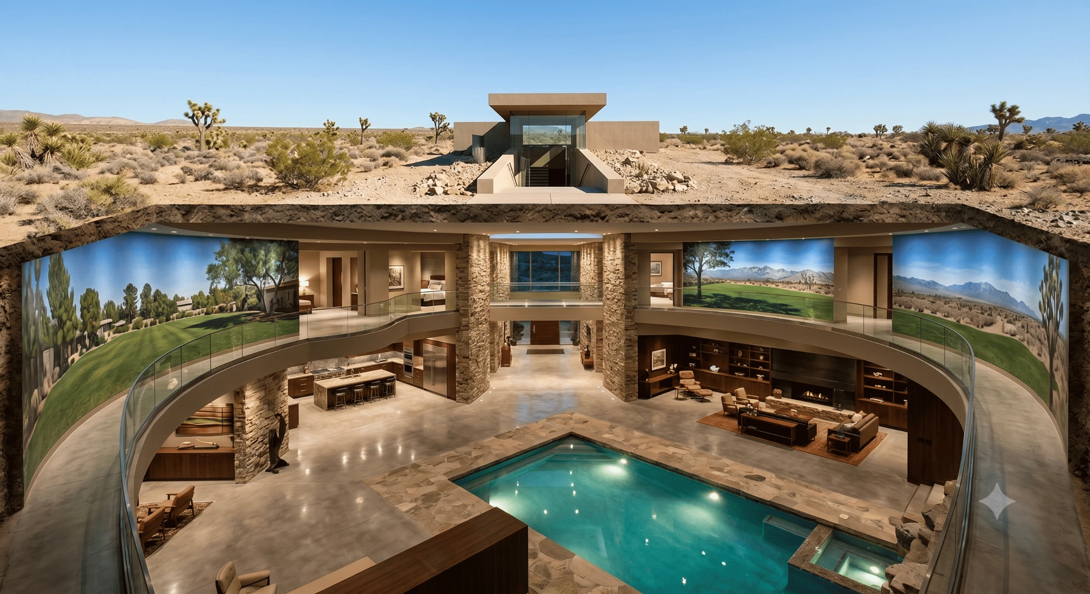 The Las Vegas Mansion Built Entirely Underground: Inside the $40M Bunker