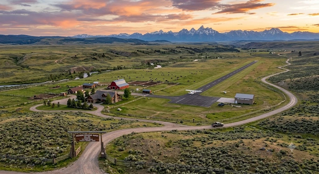 The Wyoming Ranch So Big It Has Its Own Zip Code and Airport
